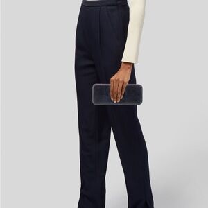 Vintage Jill Sander Lizard Leather Black Clutch